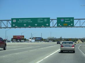 I-80 east at I-305/Business Loop I-80