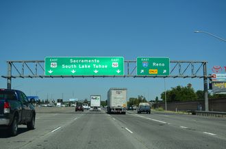 I-80 east at I-305/US 50