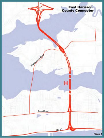 East Harrison County Connector map