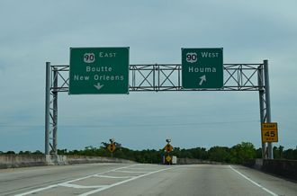 I-310/LA 3127 south at US 90 - Boutte, LA