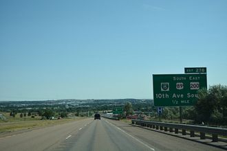 I-15 north at I-315/US 89/MT 3-200 - Great Falls