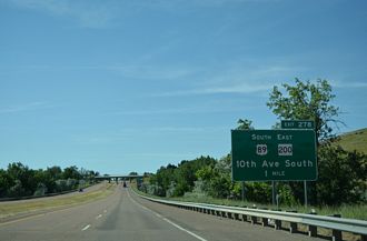 I-15/US 89/MT 200 south at I-315/MT 3 - Great Falls