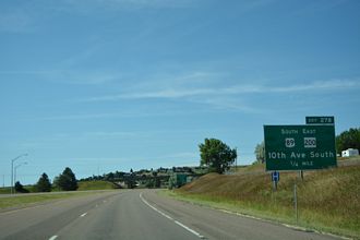 I-15/US 89/MT 200 south at I-315/MT 3 - Great Falls