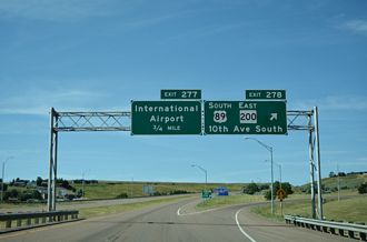 I-15/US 89/MT 200 south at I-315/MT 3 - Great Falls