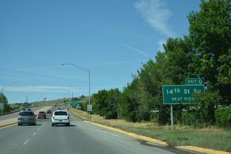 I-315/US 89/MT 3-200 west at 14th St SW - Great Falls