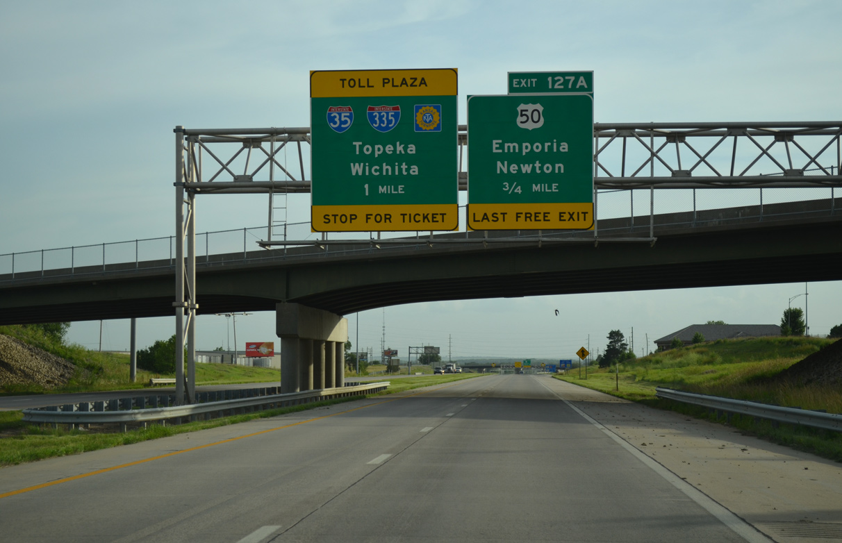 I-35 south at I-335/Kansas Tpk - Emporia