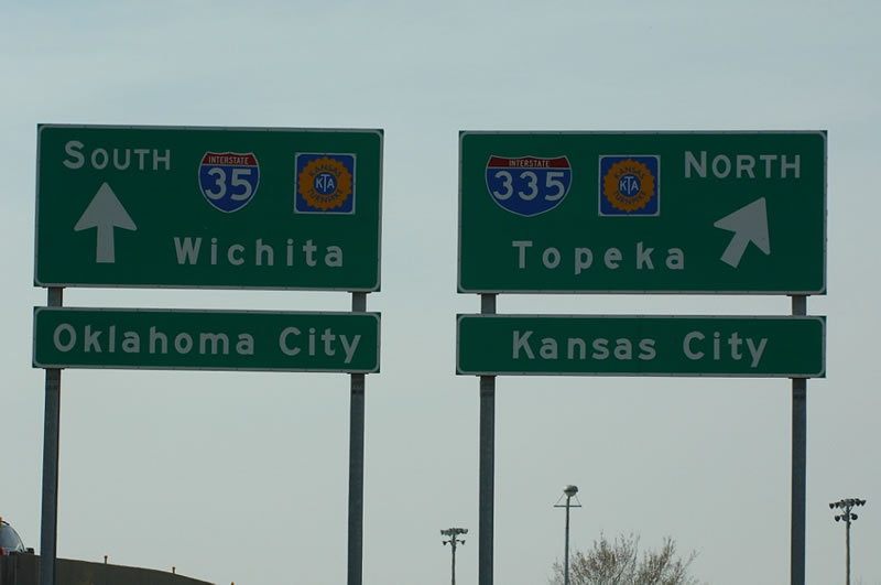 I-35 south at I-335/Kansas Tpk - 2005