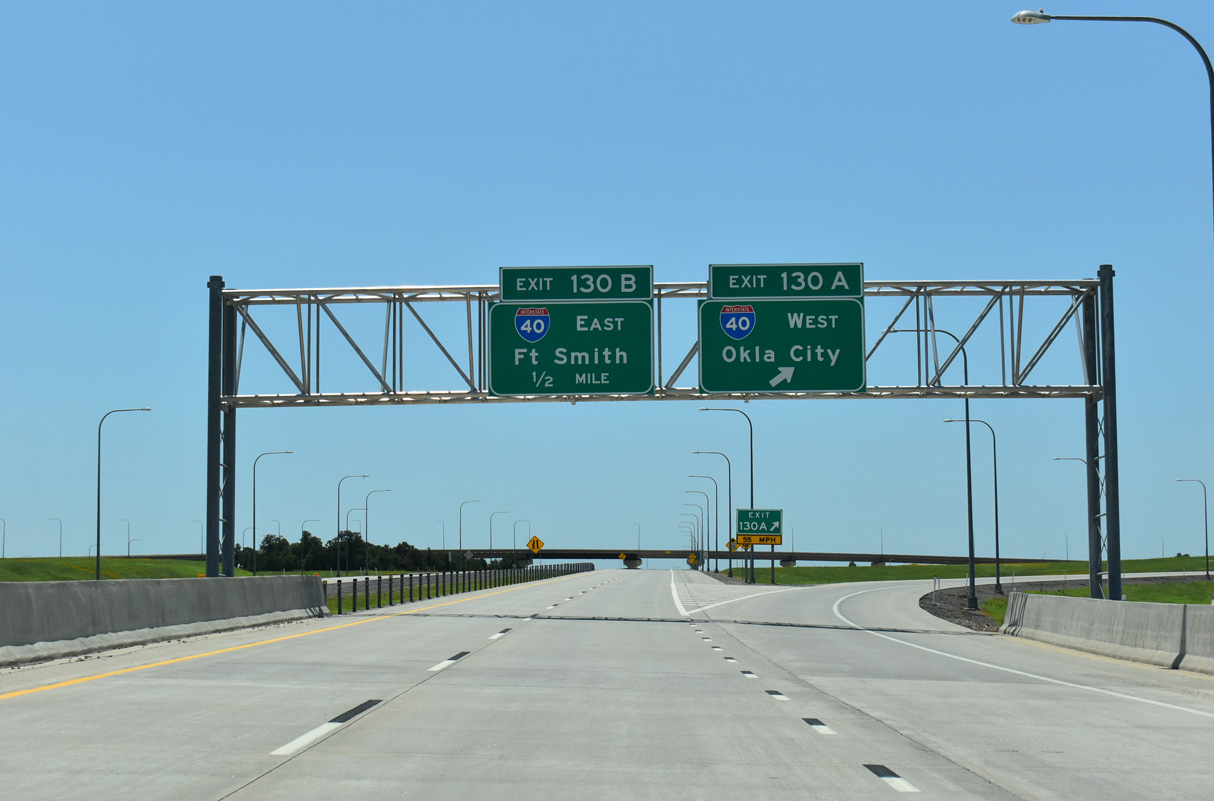 IH 335 south at IH 40 west in OKC