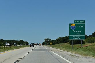 IH 40/US 270/SH 3 west at IH 335/Kickapoo Tpk - Newalla, OK