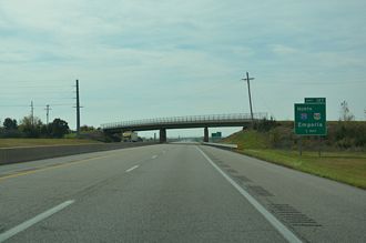 I-335 south at I-35/US 50 - Emporia, KS