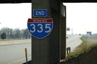 I-335 south at I-35/US 50 - 2005