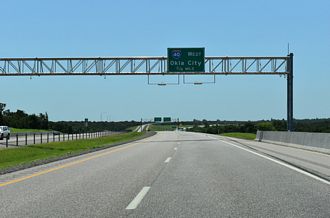 IH 335 south a half mile from IH 40/US 270 in Oklahoma City, OK