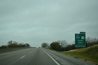 I-470/Kansas Tpk west at I-335 - Topeka