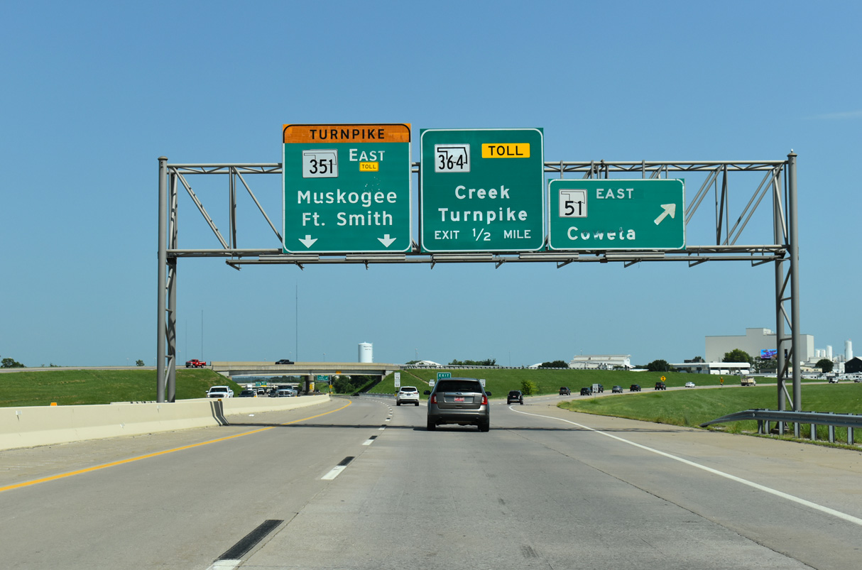 SH 51/Broken Arrow Expwy East at SH 351/Muskogee Tpk