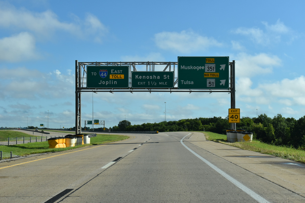 SH 364/Creek Tpk East at SH 351/Muskogee Tpk in Broken Arrow, OK