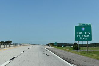 SH 351/Muskogee Tpk East at IH 40 near Webber Falls, OK
