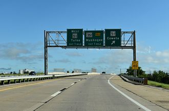 SH 364/Creek Tpk East at SH 351/Muskogee Tpk in Broken Arrow, OK