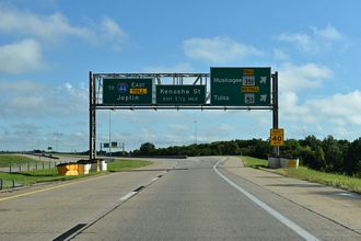 SH 364/Creek Tpk East at SH 351/Muskogee Tpk in Broken Arrow, OK