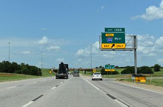 IH 35 North at IH 344 in Oklahoma City, OK