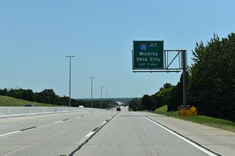 IH 344/Kilpatrick Tpk east at IH 35/44 in Oklahoma City, OK