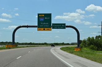 SH 152 West at IH 344 in Oklahoma City, OK
