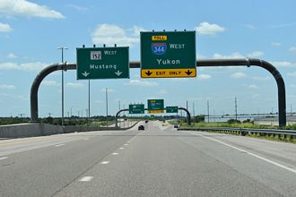 SH 152 West at IH 344 in Oklahoma City, OK