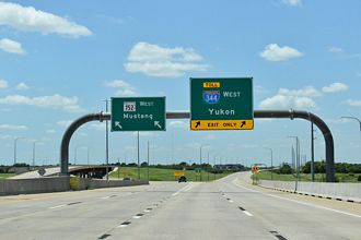 SH 152 West at IH 344 in Oklahoma City, OK
