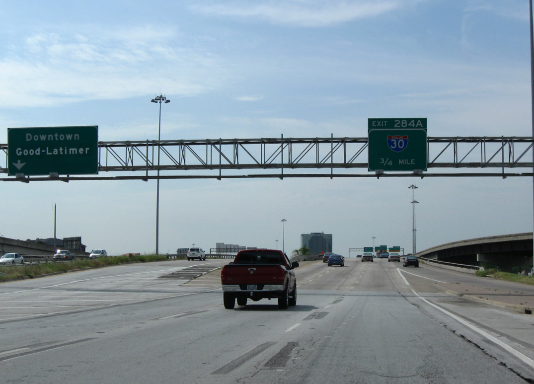 IH 345/US 75 south at IH 30/45 - Dallas, TX