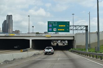 IH 30 east at IH 45/IH 345/US 75 - Dallas, TX