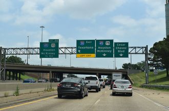 IH 30 east at IH 45/IH 345/US 75 - Dallas, TX