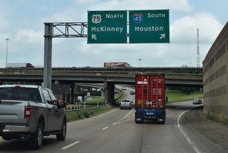 IH 30 east at IH 45/IH 345/US 75 - Dallas, TX