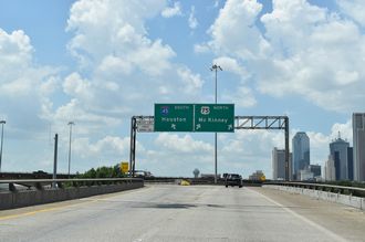 IH 30 west at IH 45/345/US 75 - Dallas, TX