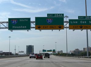 IH 345/US 75 south at IH 30/45 - Dallas, TX