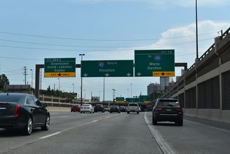 US 75/Central Expwy south at IH 345/SS 366 - Dallas, TX