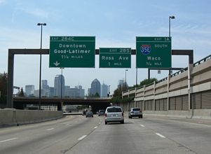 US 75/Central Expwy south at IH 345/SS 366 - 2009