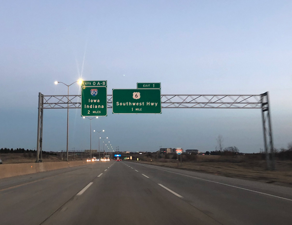 I-355 south at I-80 - New Lenox, IL