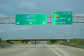 I-80 east at I-355 - New Lenox, IL