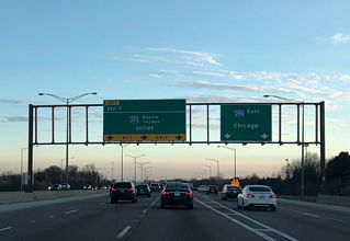 I-290 East at Interstate 355 in Itasca, Illinois