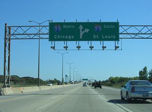 I-355 south at I-55 - Bolingbrook, IL