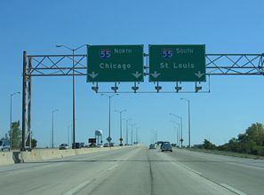 I-355 south at I-55 - Bolingbrook, IL