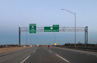 I-355 south at I-80 - New Lenox, IL