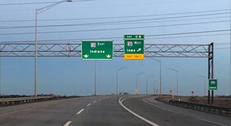 I-355 south at I-80 - New Lenox, IL