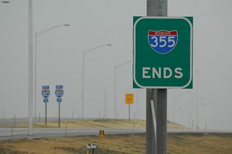 I-355 south at I-80 - New Lenox, IL