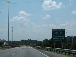 I-59/20-US 11 south at I-359/SR 69 - Tuscaloosa, AL