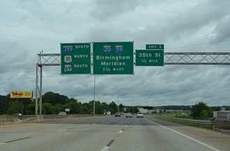 I-359/US 11-SR 69 south at I-20/59 - Tuscaloosa, AL