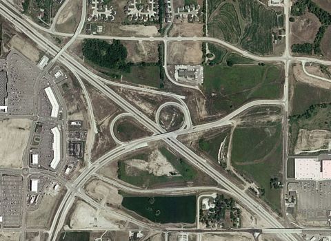 I-64 at Highway 364 - Lake St. Louis aerial