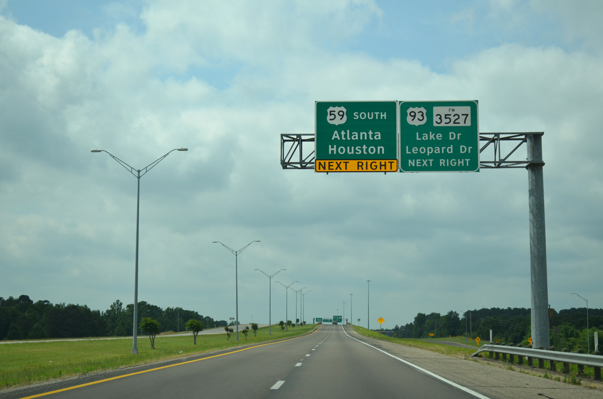 IH 369/US 59 south at SH 93/SL 151 - 2014