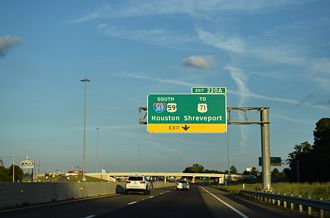IH 30 east at IH 369/US 59 - Texarkana, TX