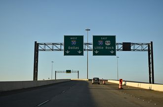 IH 369/US 59 north at IH 30 - Texarkana, TX