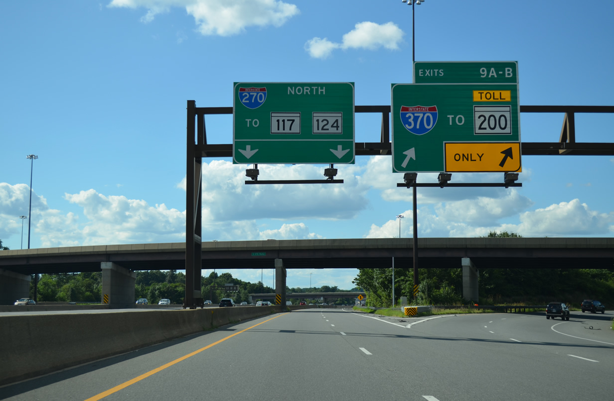 I-270 north at I-370 - Gaithersburg, MD